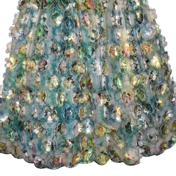 Zoe Ltd 3D Floral Applique Fairy Girls Party Dress 12 14 - Picture 4 of 12